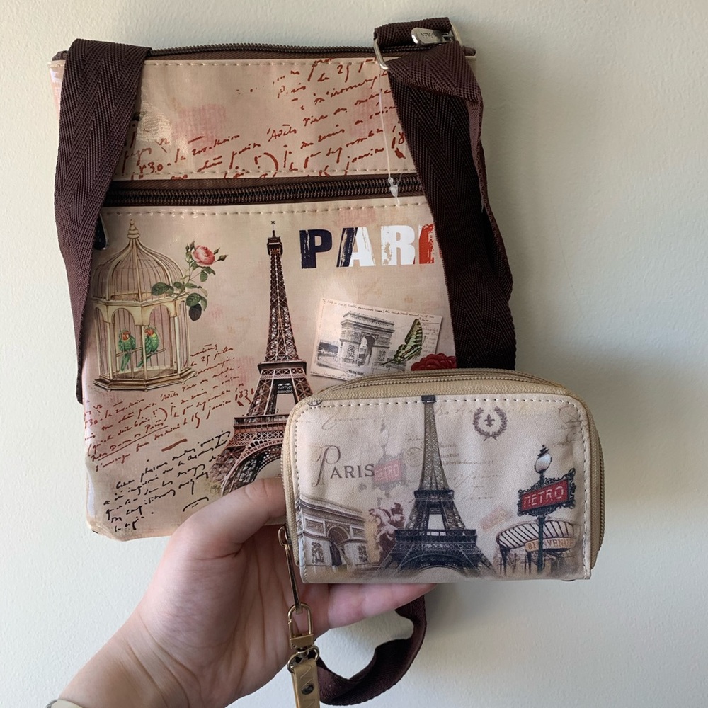 Matching PARIS Satchel and Wallet